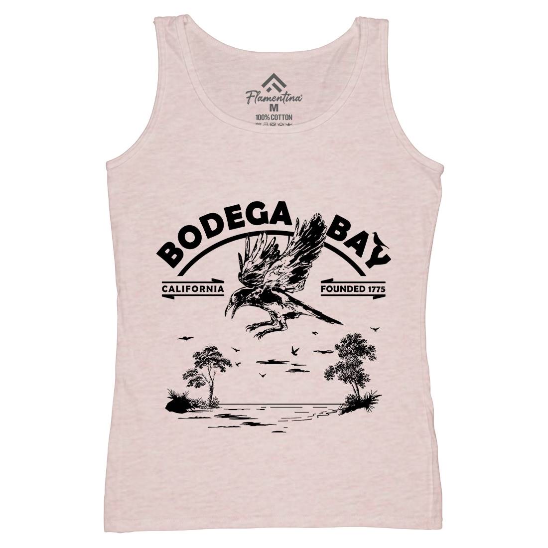 Bodega Bay Womens Organic Tank Top Vest Horror D310
