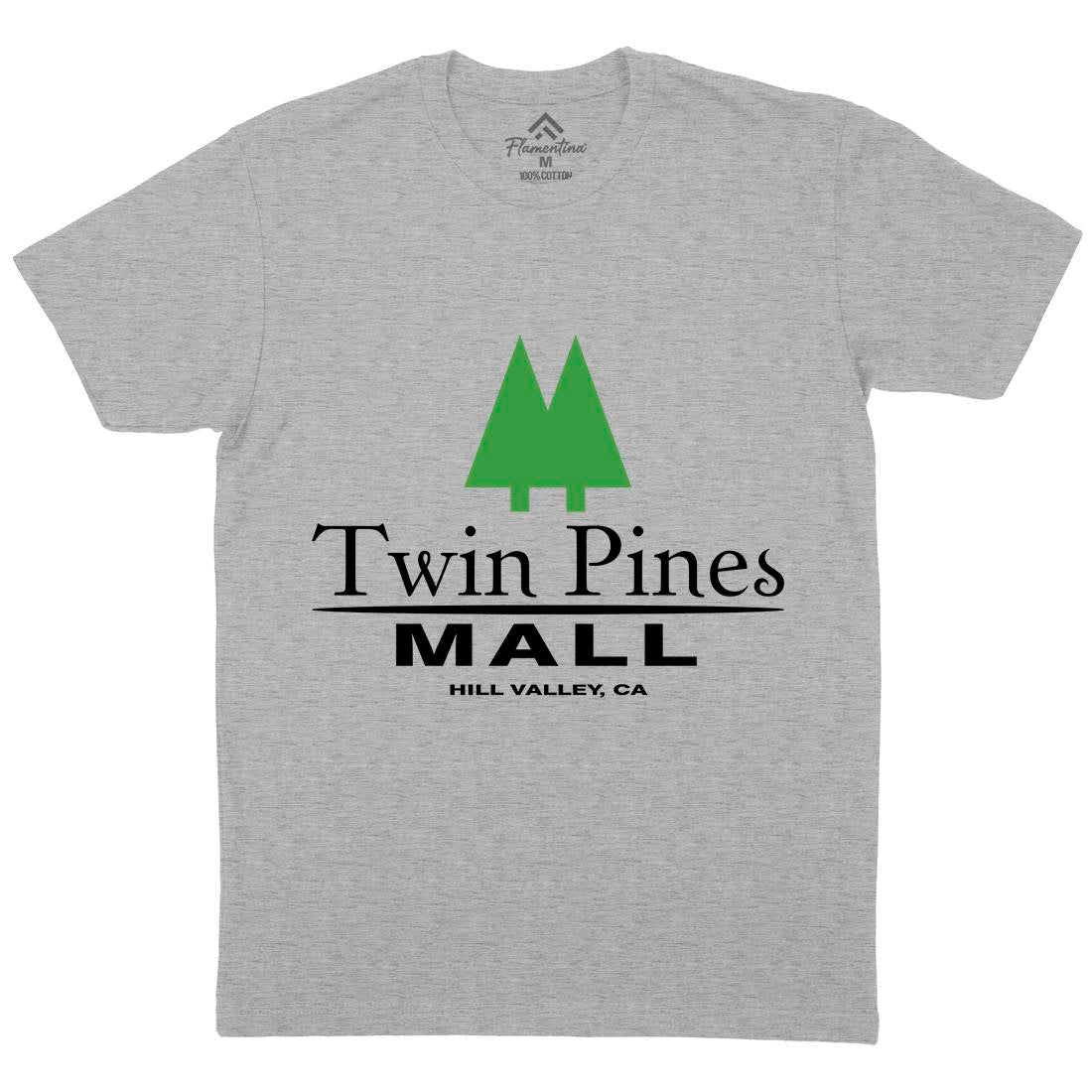 Twin Pines Mall Mens Organic Crew Neck T-Shirt Space D311