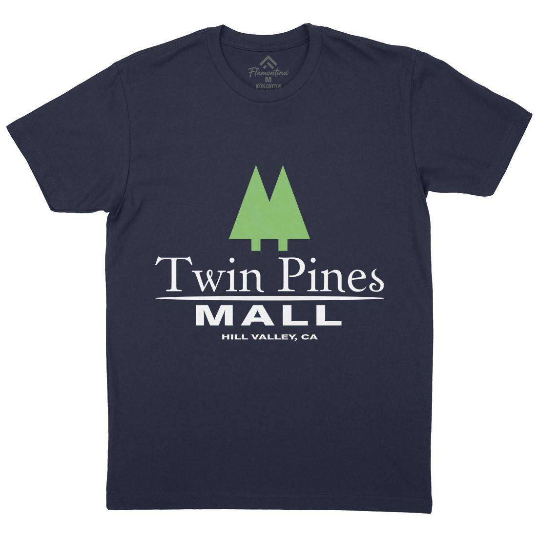 Twin Pines Mall Mens Crew Neck T-Shirt Space D311