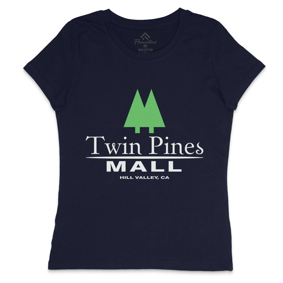 Twin Pines Mall Womens Crew Neck T-Shirt Space D311