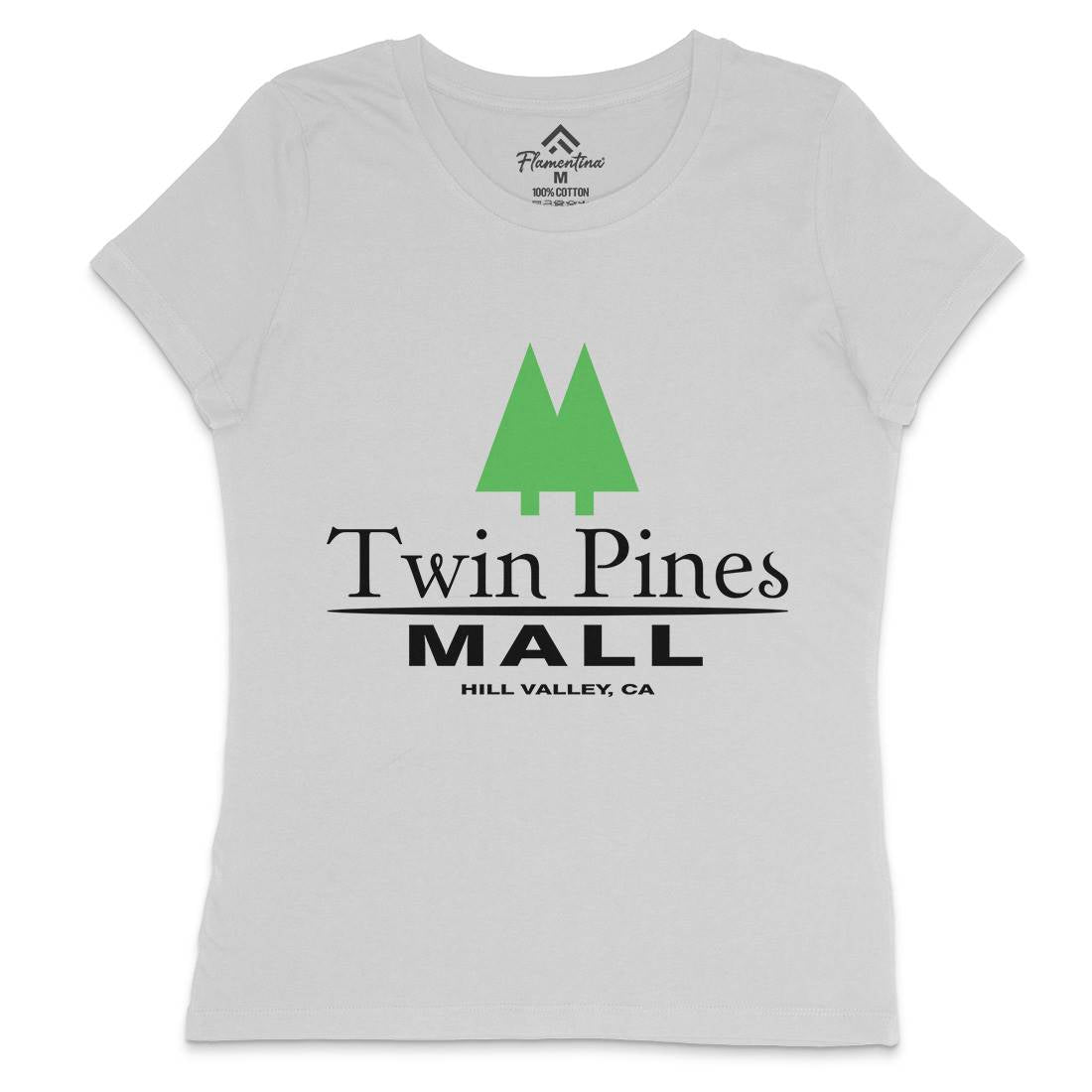 Twin Pines Mall Womens Crew Neck T-Shirt Space D311