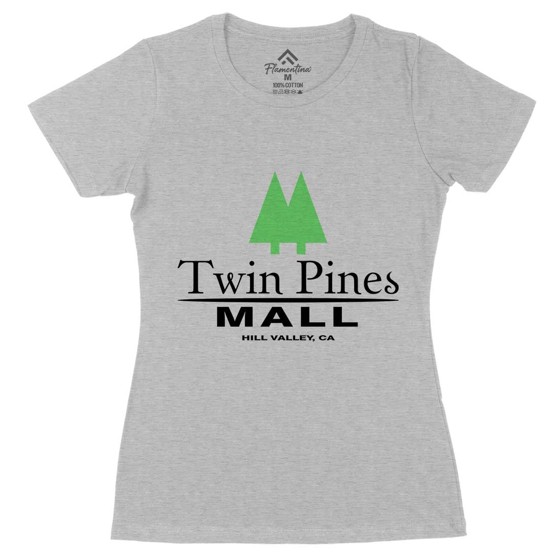 Twin Pines Mall Womens Organic Crew Neck T-Shirt Space D311