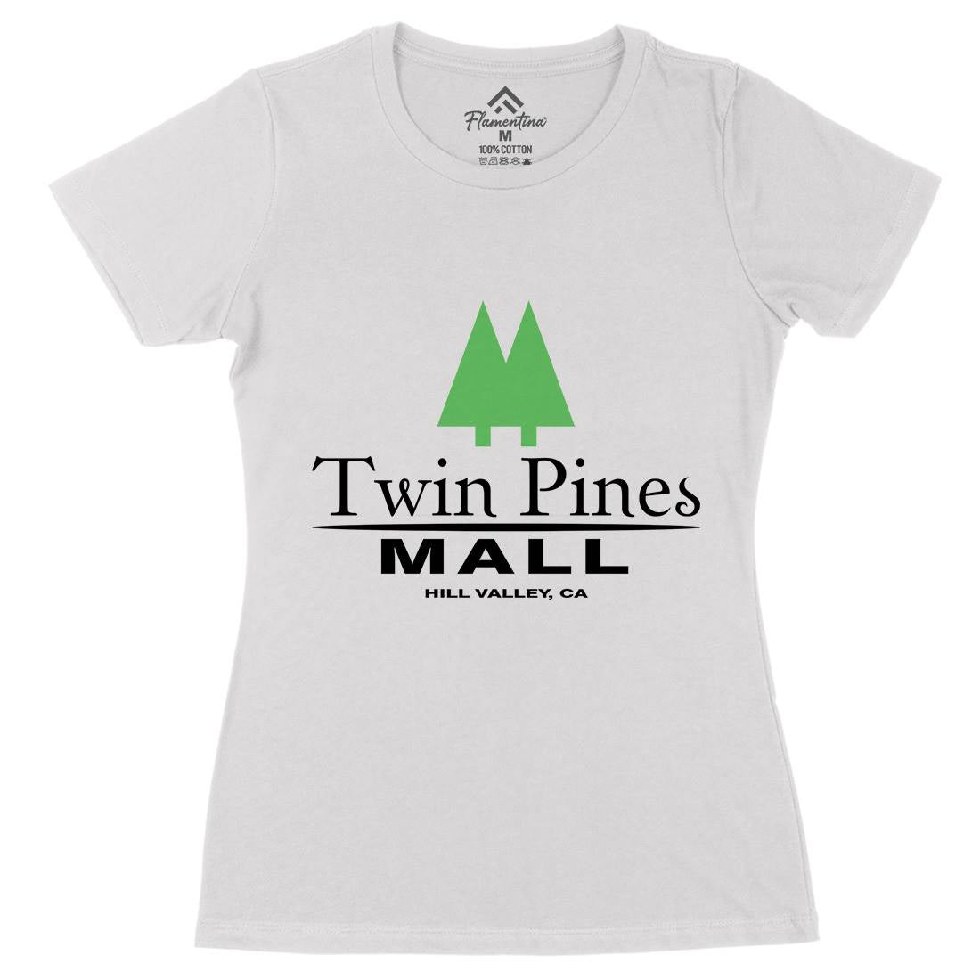 Twin Pines Mall Womens Organic Crew Neck T-Shirt Space D311