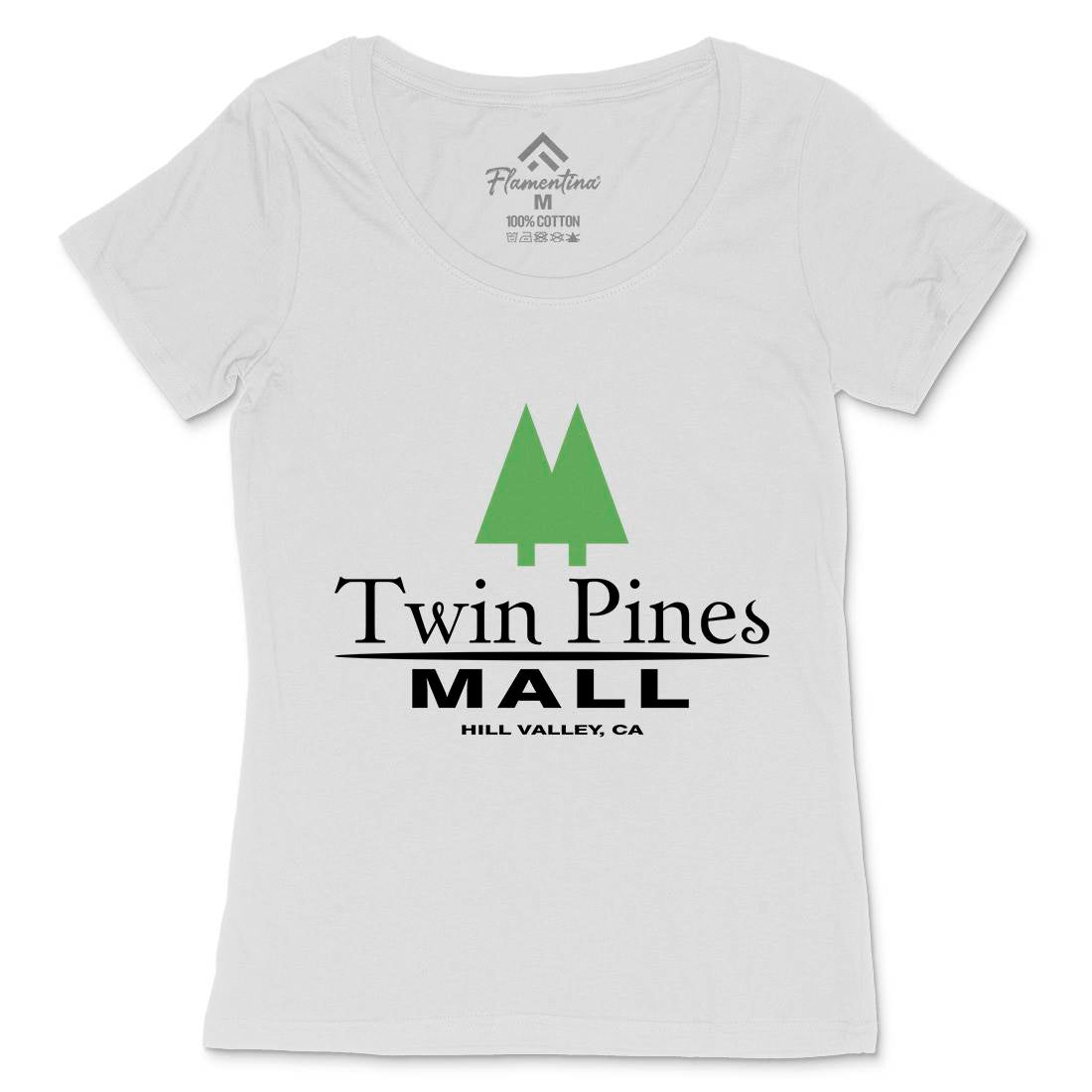 Twin Pines Mall Womens Scoop Neck T-Shirt Space D311