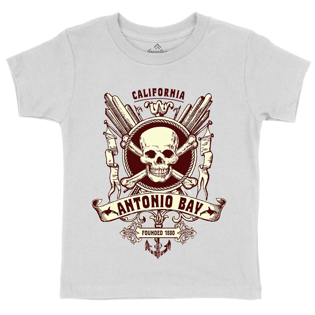 Antonio Bay Kids Organic Crew Neck T-Shirt Horror D312