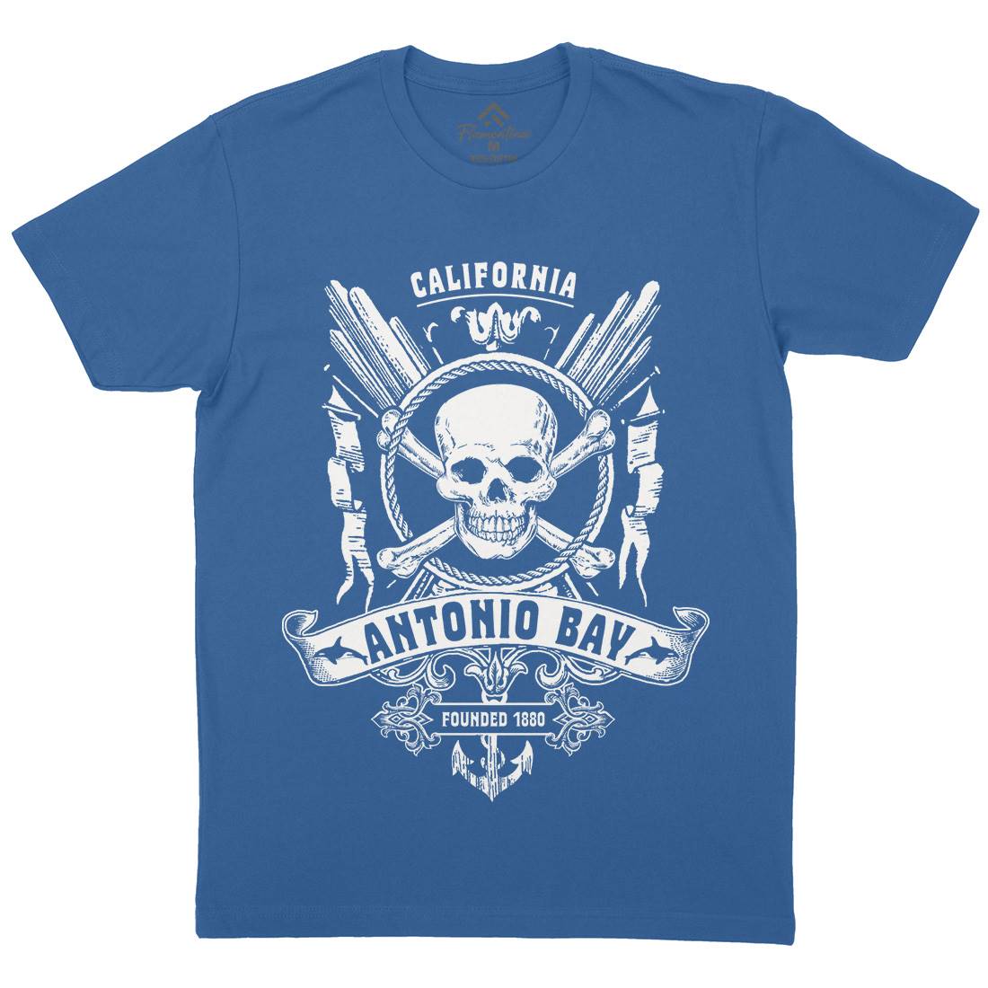 Antonio Bay Mens Organic Crew Neck T-Shirt Horror D312