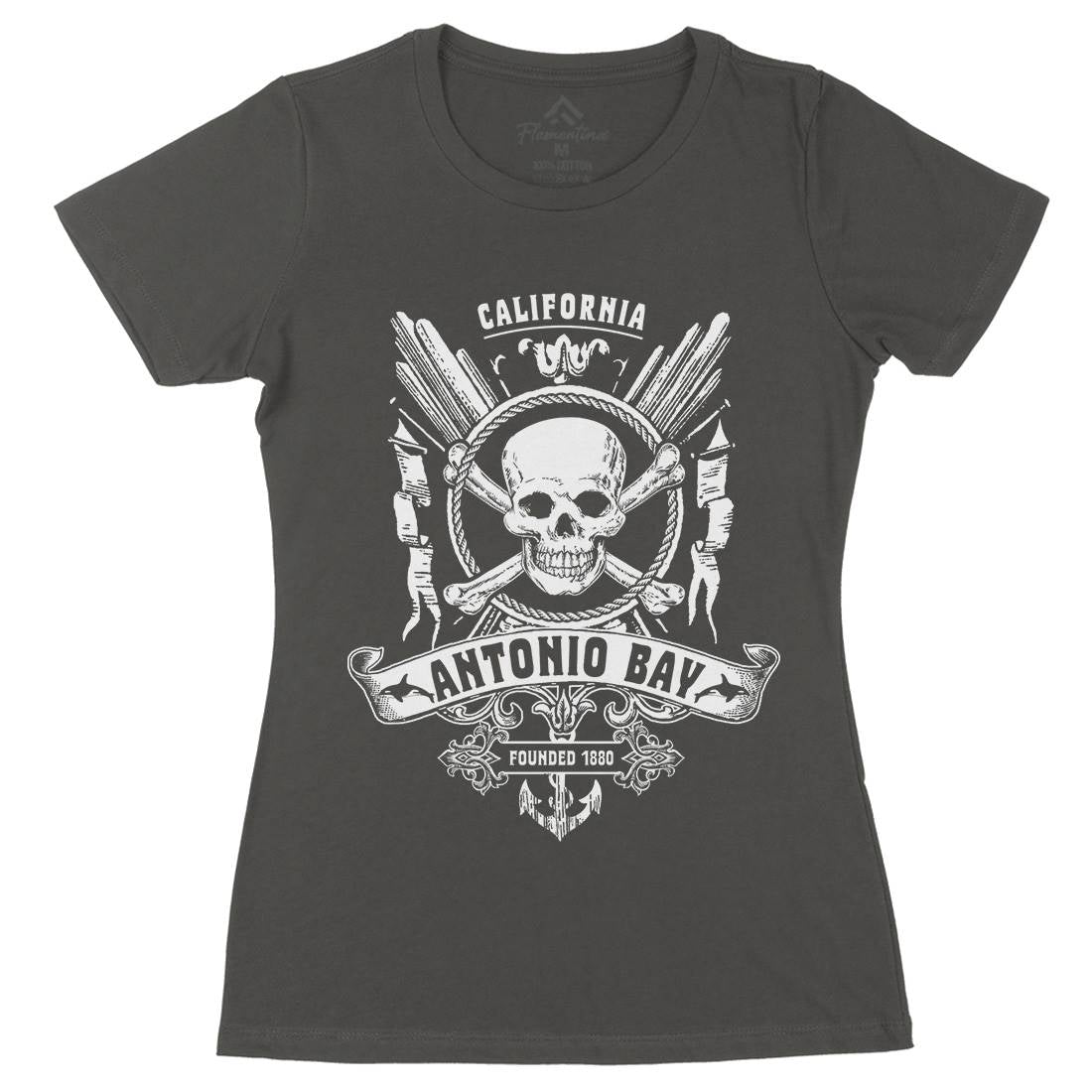 Antonio Bay Womens Organic Crew Neck T-Shirt Horror D312