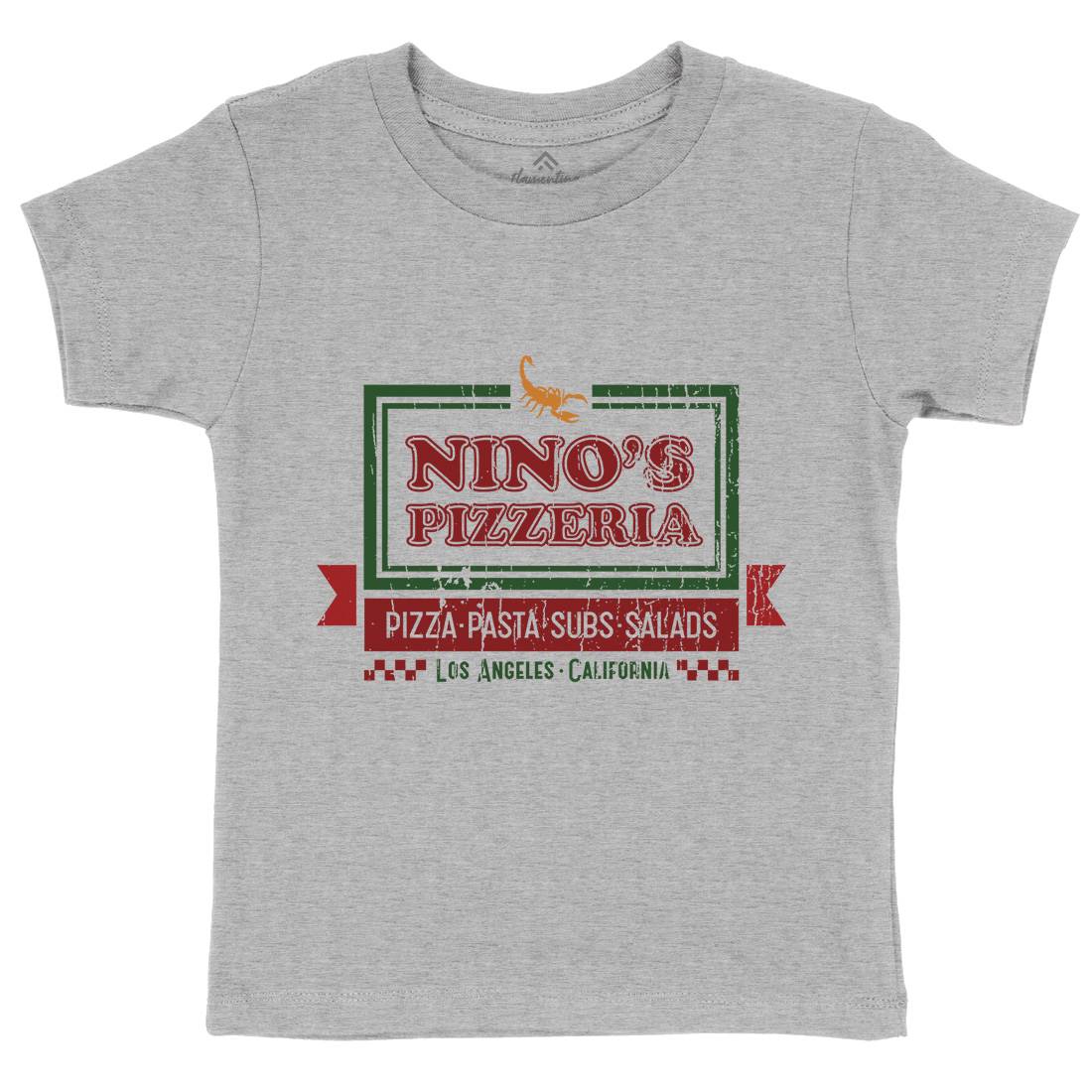 Ninos Pizzeria Kids Crew Neck T-Shirt Food D313