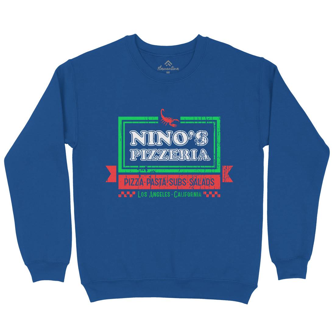 Ninos Pizzeria Kids Crew Neck Sweatshirt Food D313