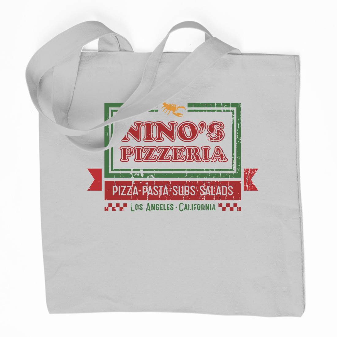 Ninos Pizzeria Organic Premium Cotton Tote Bag Food D313