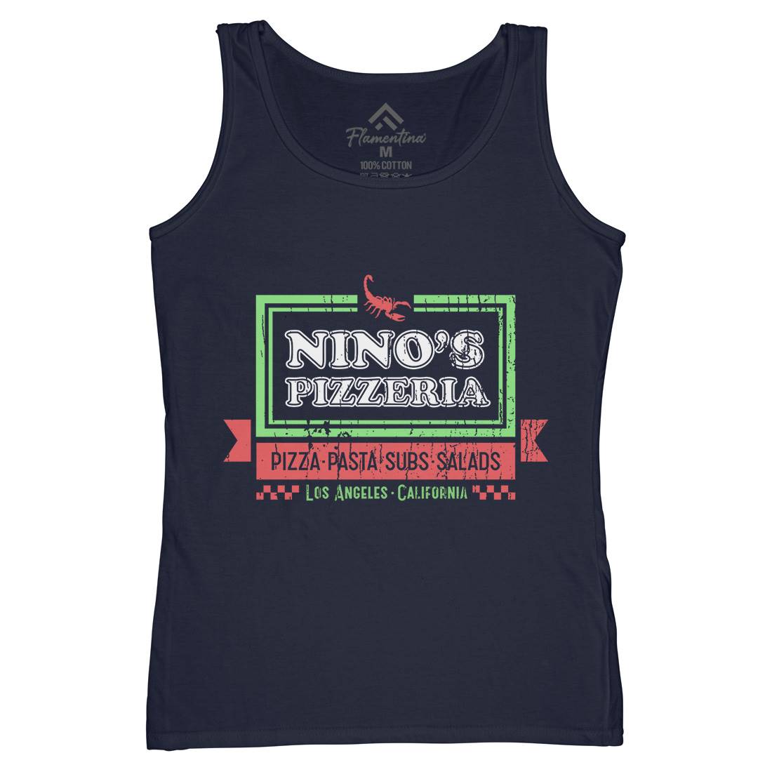 Ninos Pizzeria Womens Organic Tank Top Vest Food D313