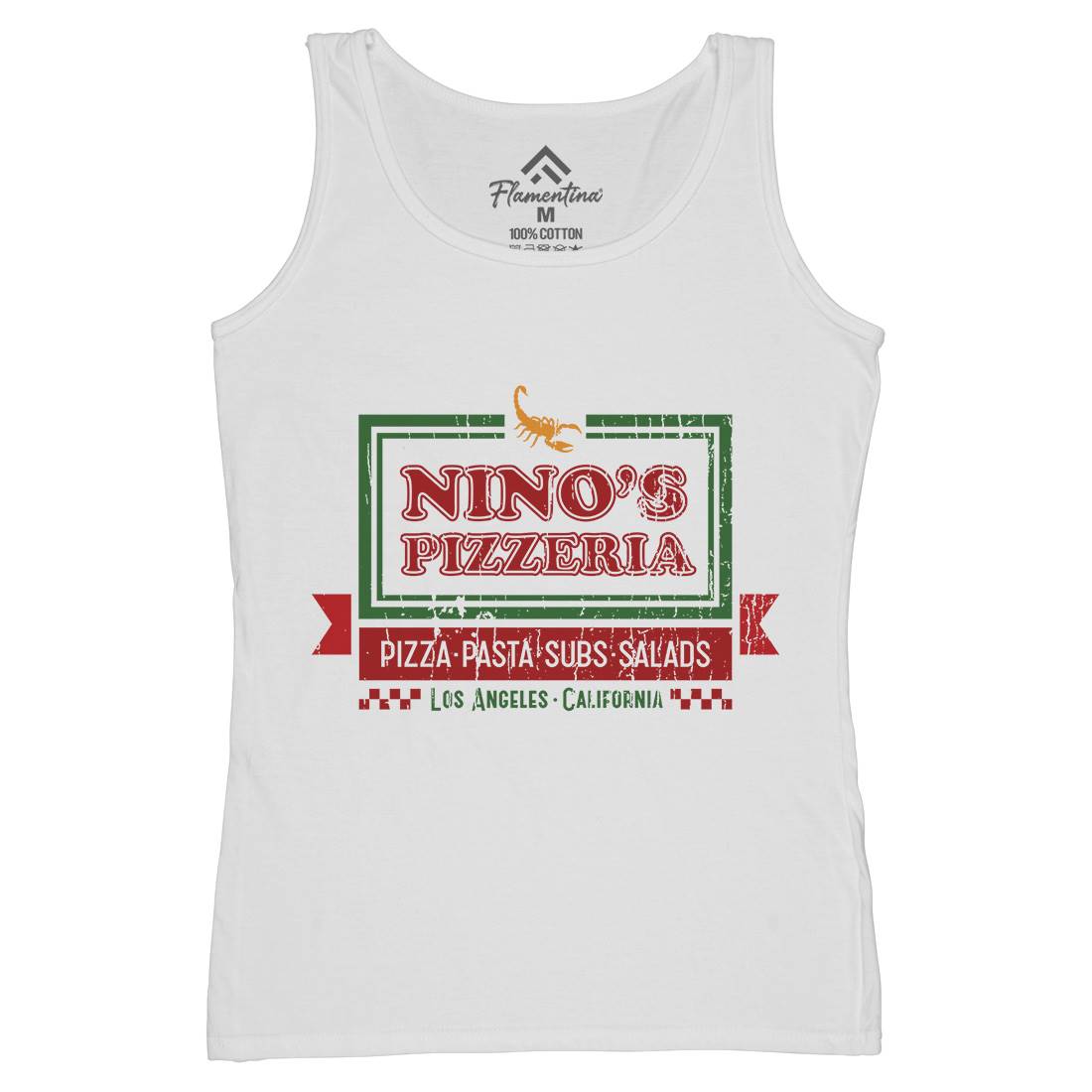 Ninos Pizzeria Womens Organic Tank Top Vest Food D313