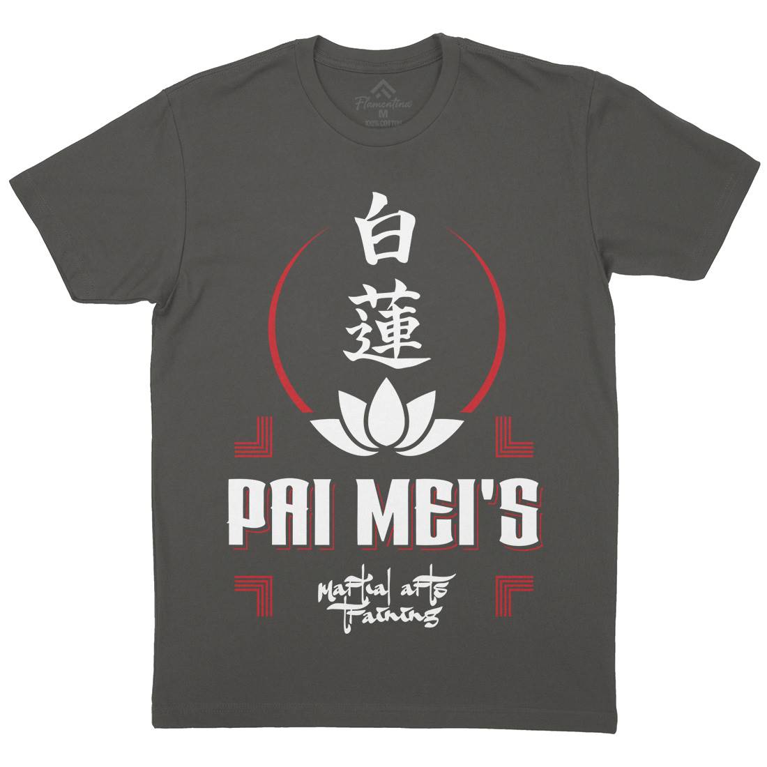 Pai Mei Mens Crew Neck T-Shirt Retro D314