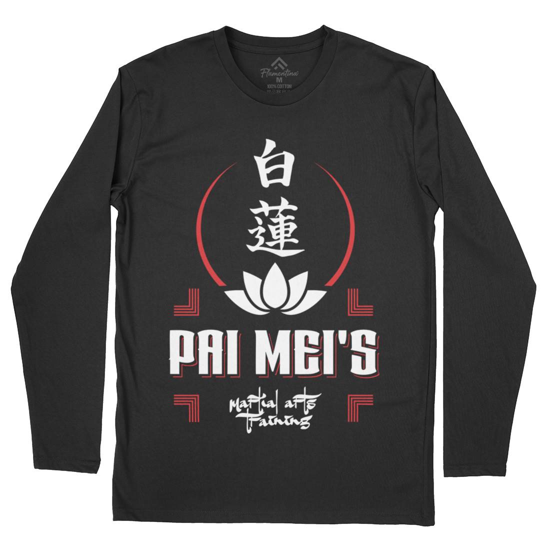 Pai Mei Mens Long Sleeve T-Shirt Retro D314