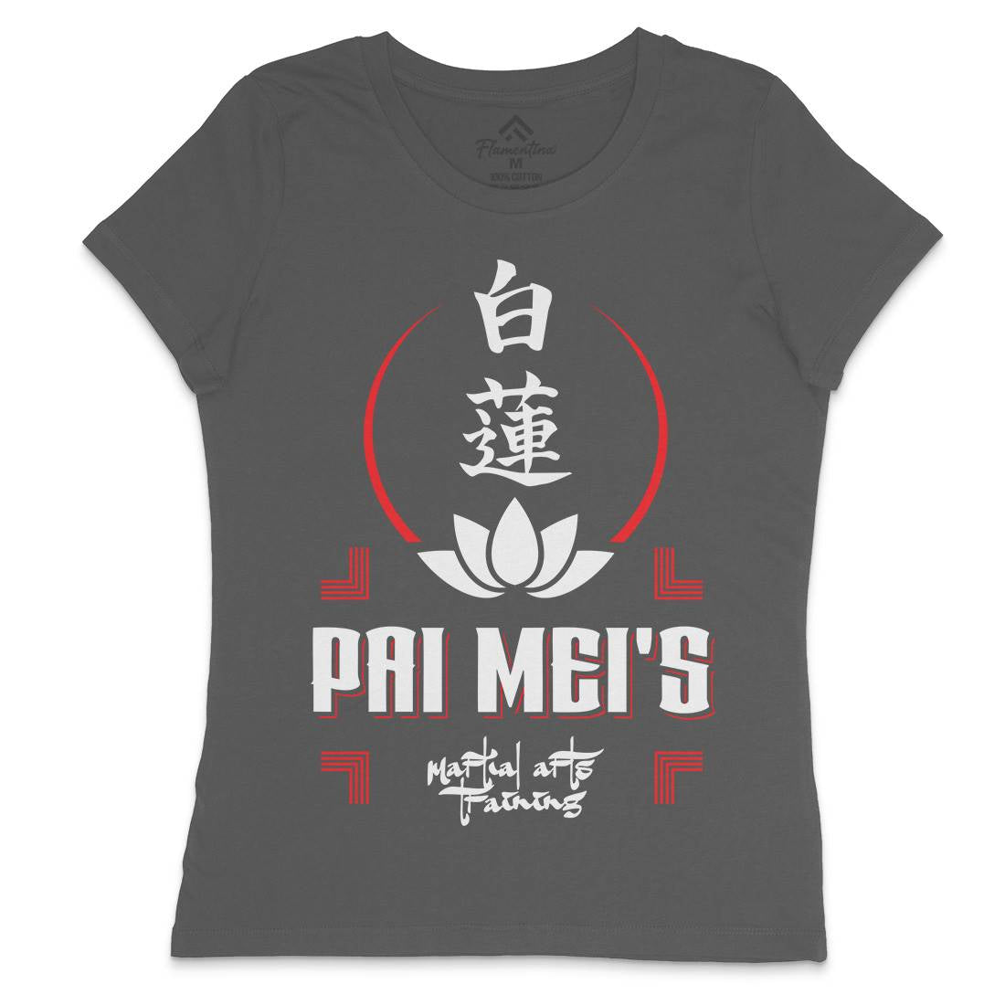 Pai Mei Womens Crew Neck T-Shirt Retro D314