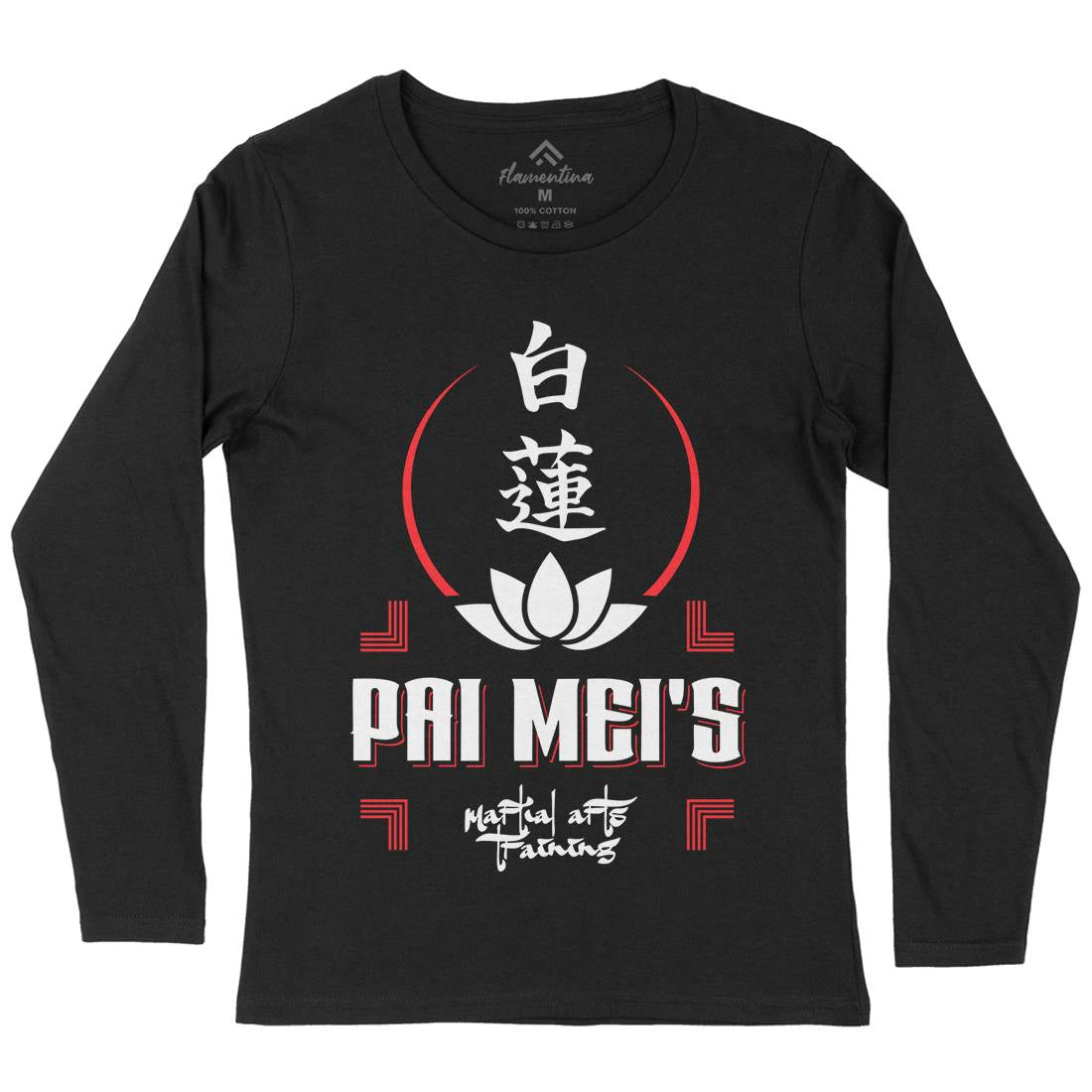 Pai Mei Womens Long Sleeve T-Shirt Retro D314