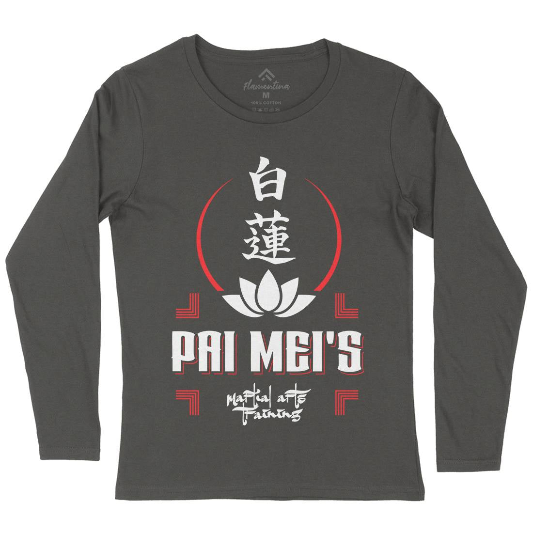 Pai Mei Womens Long Sleeve T-Shirt Retro D314