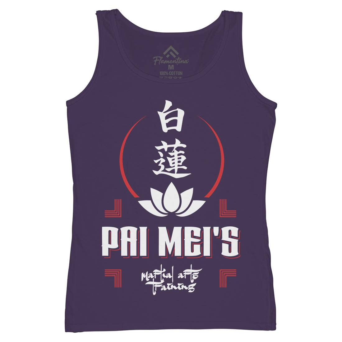 Pai Mei Womens Organic Tank Top Vest Retro D314