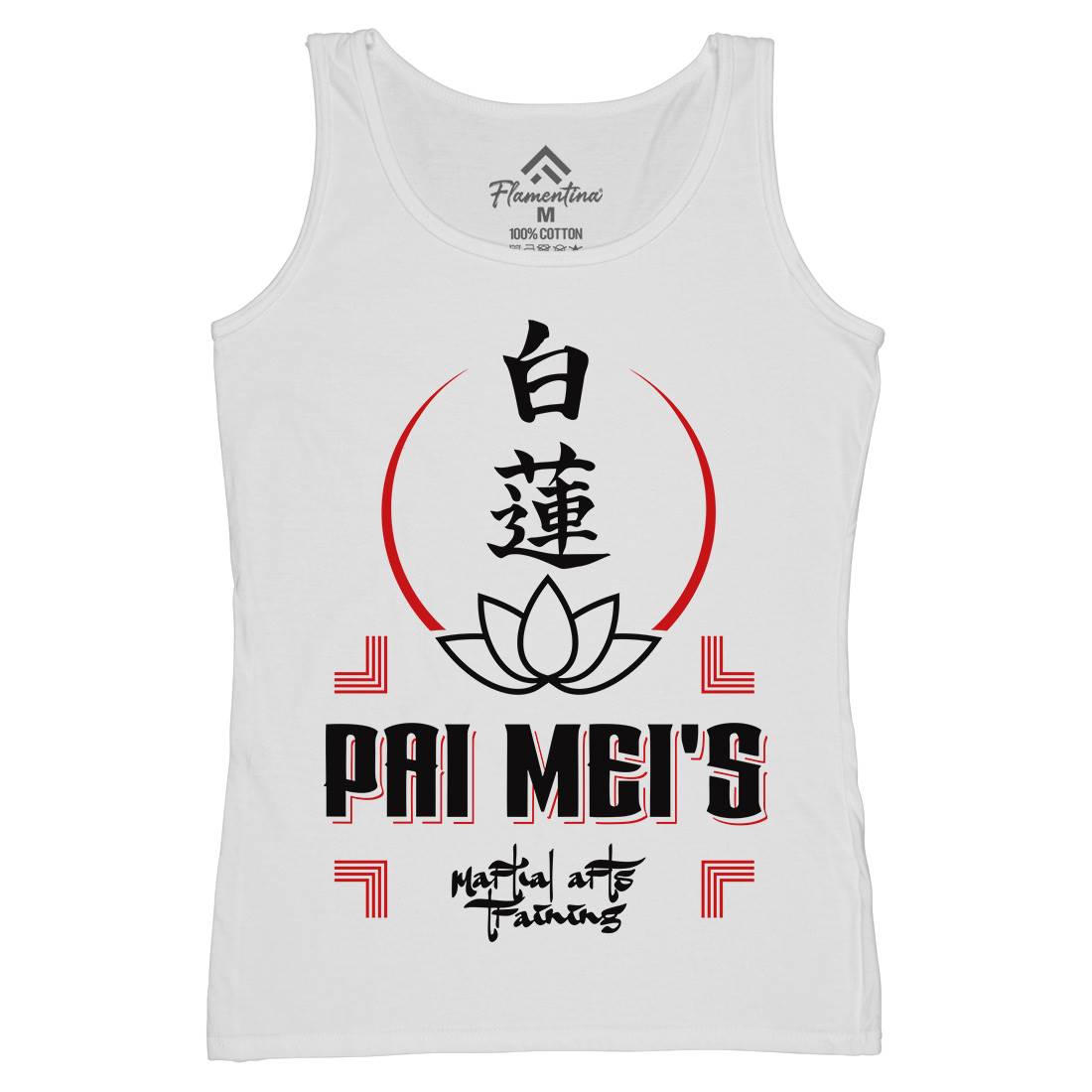Pai Mei Womens Organic Tank Top Vest Retro D314