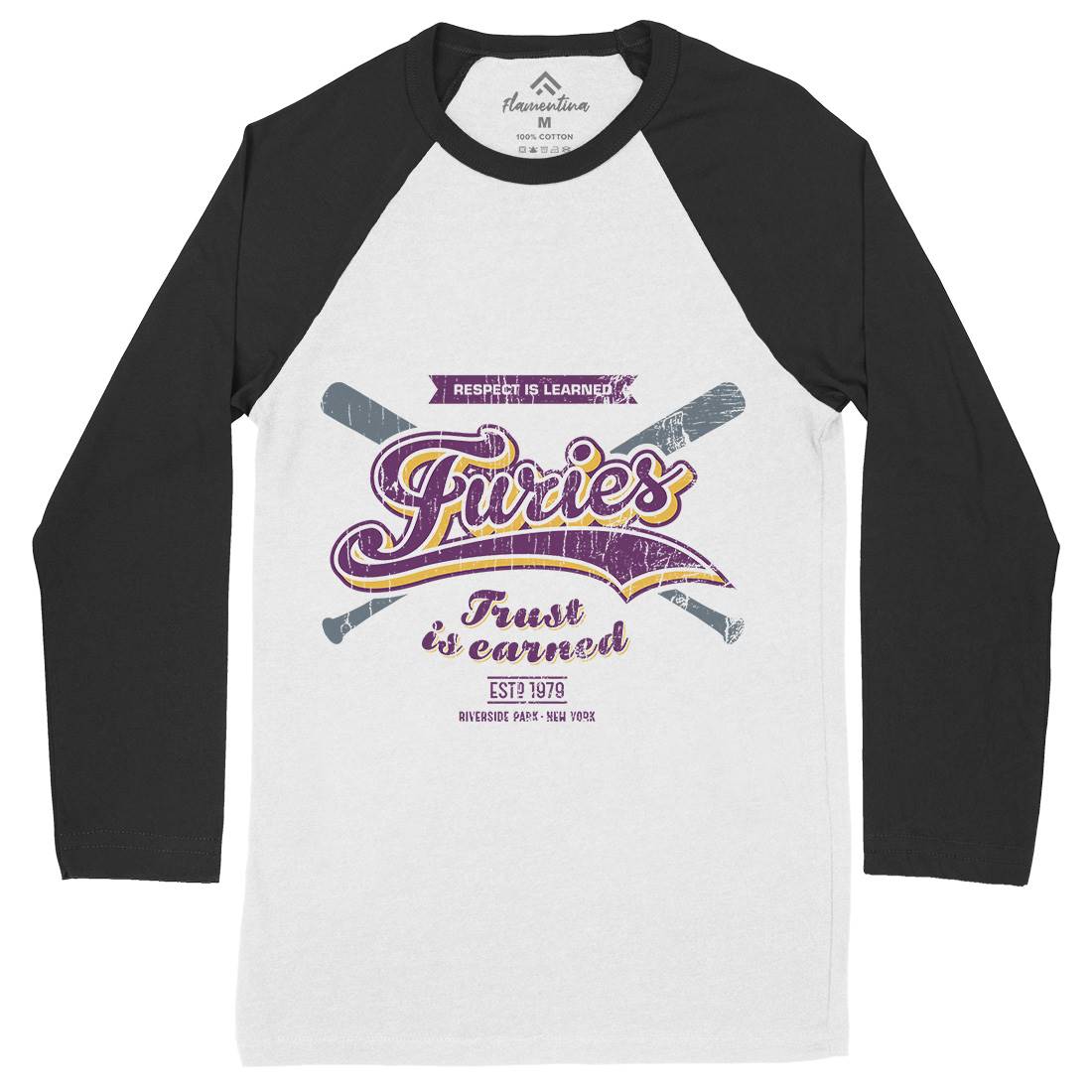 Furies Mens Long Sleeve Baseball T-Shirt Sport D315