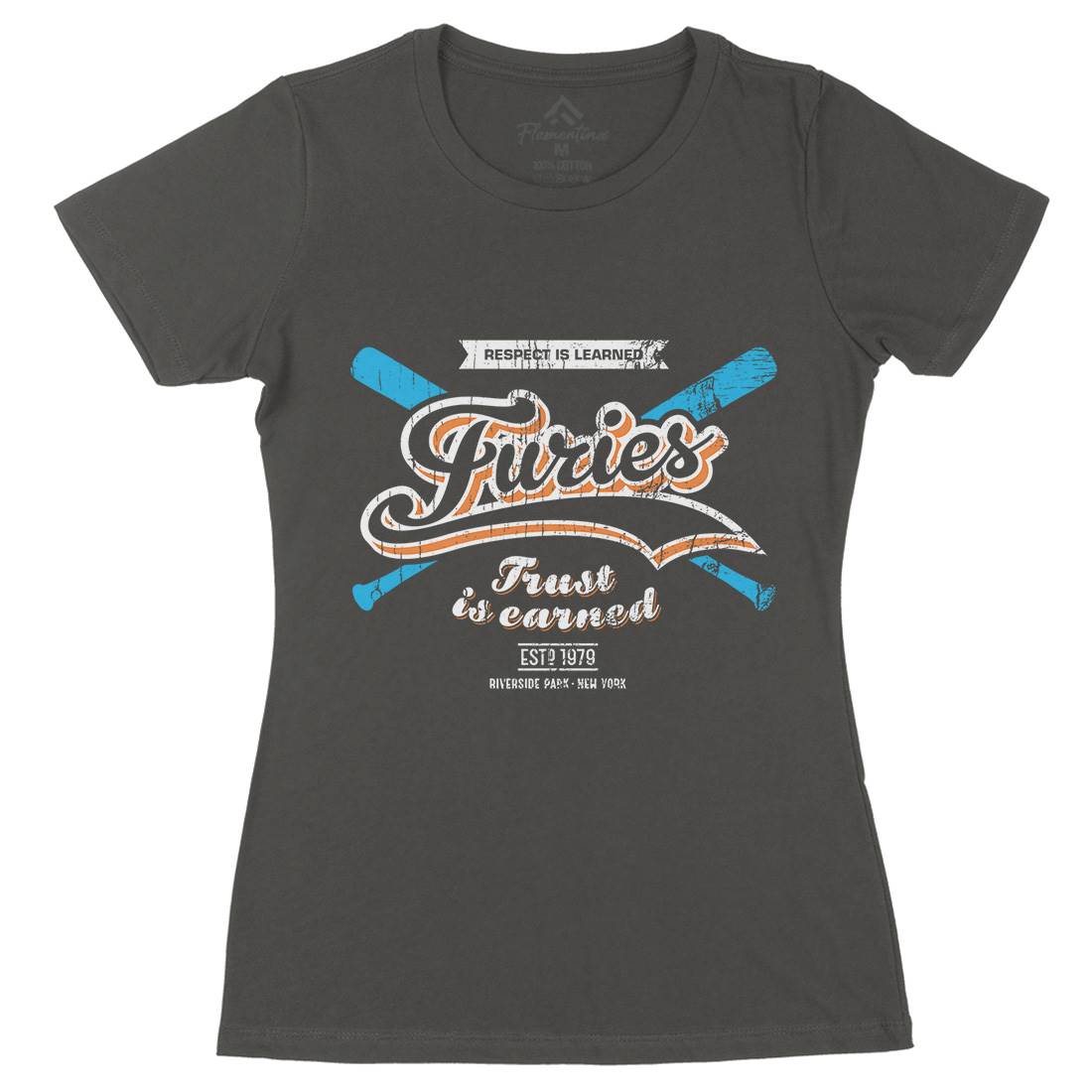 Furies Womens Organic Crew Neck T-Shirt Sport D315
