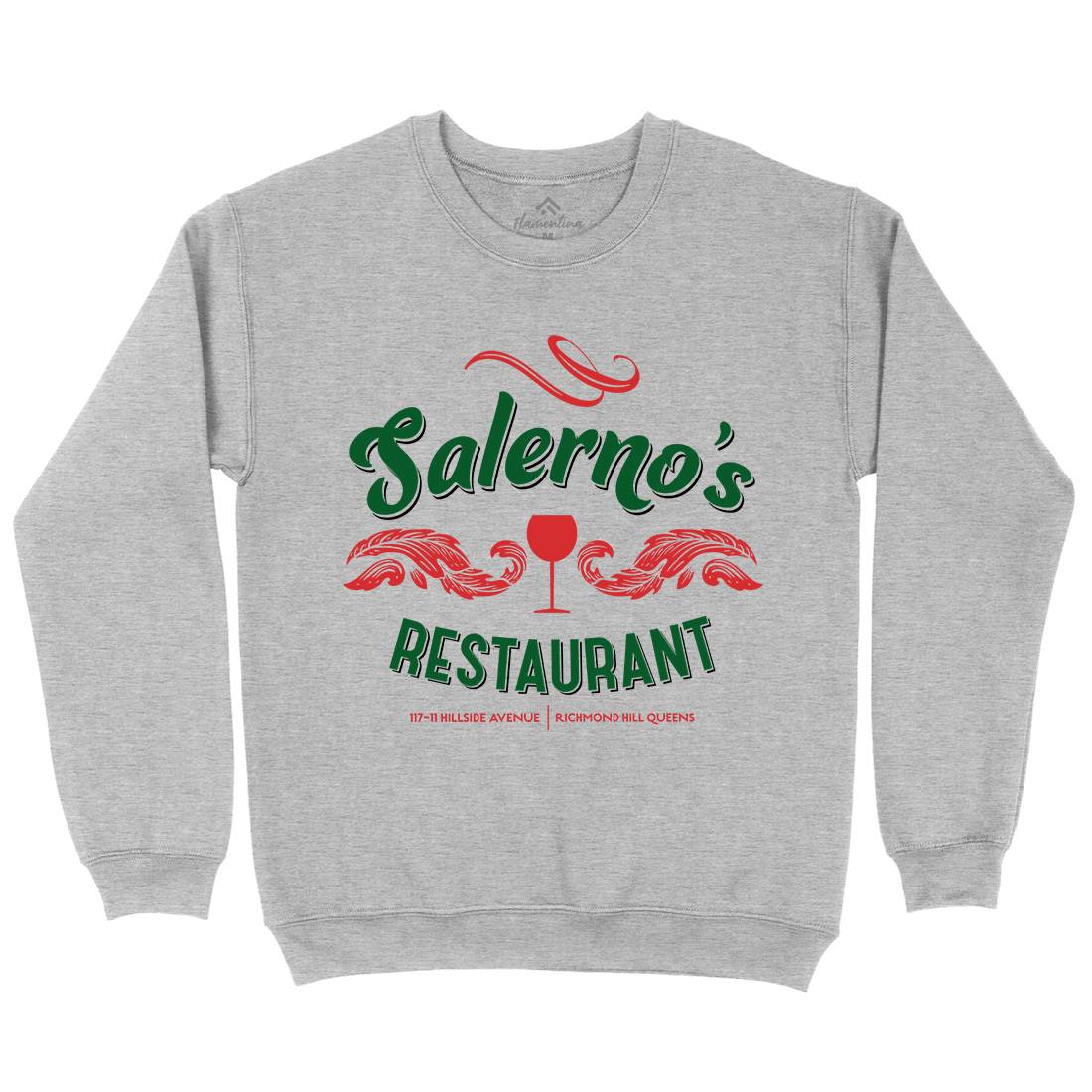 Salernos Restaurant Kids Crew Neck Sweatshirt Food D316