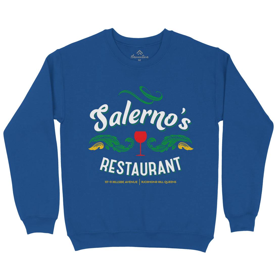 Salernos Restaurant Mens Crew Neck Sweatshirt Food D316