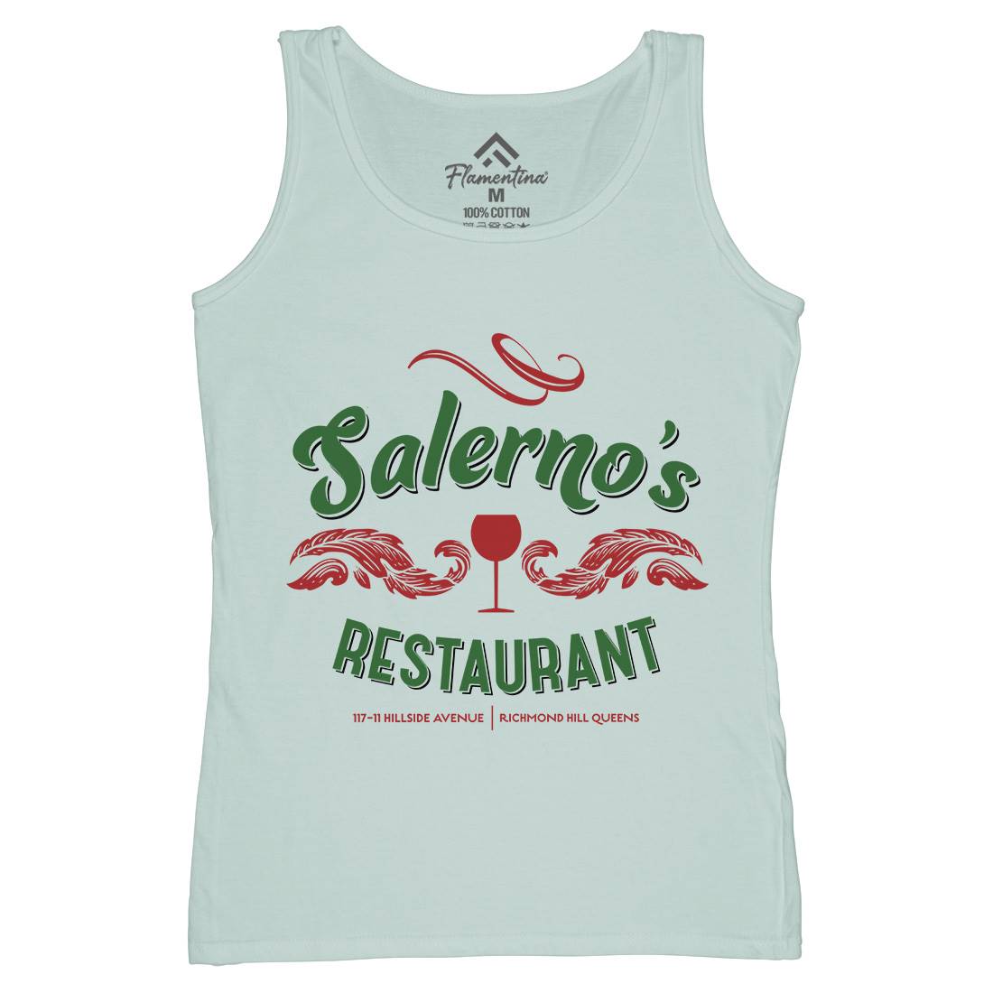 Salernos Restaurant Womens Organic Tank Top Vest Food D316