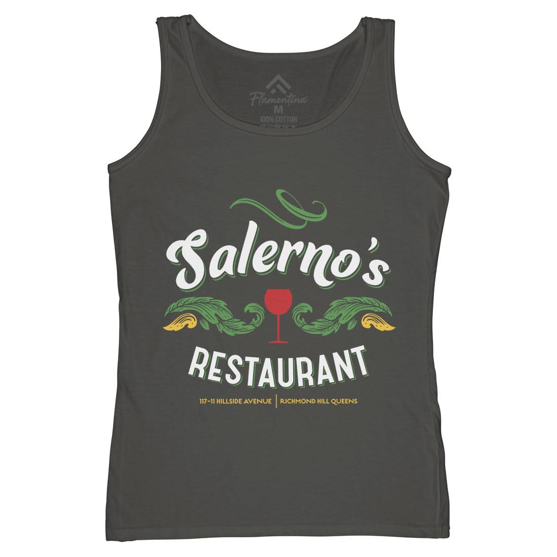 Salernos Restaurant Womens Organic Tank Top Vest Food D316