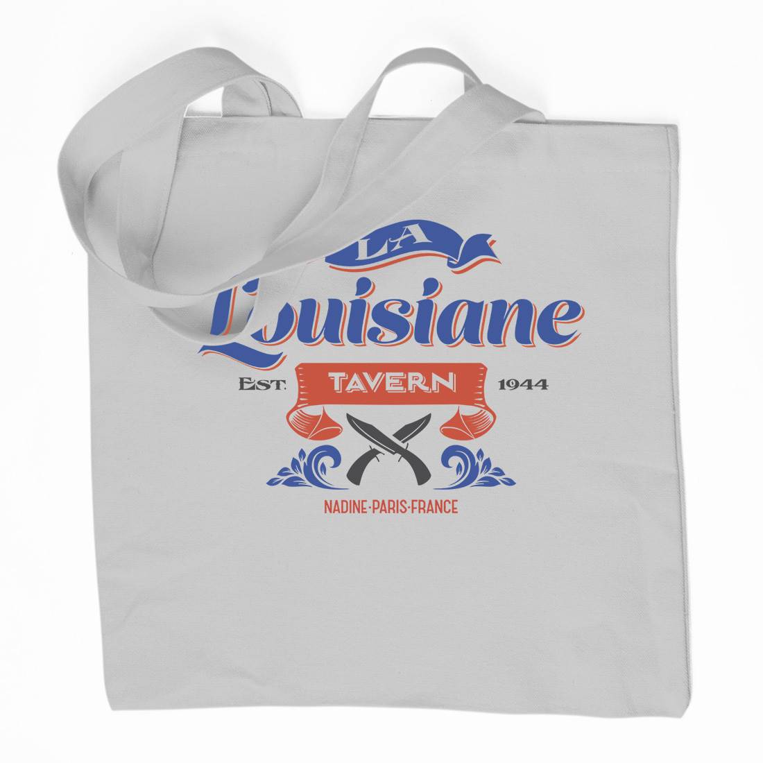 La Louisiane Tavern Organic Premium Cotton Tote Bag Food D317