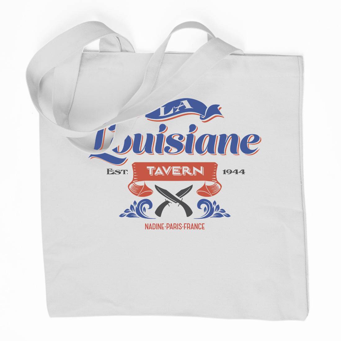 La Louisiane Tavern Organic Premium Cotton Tote Bag Food D317