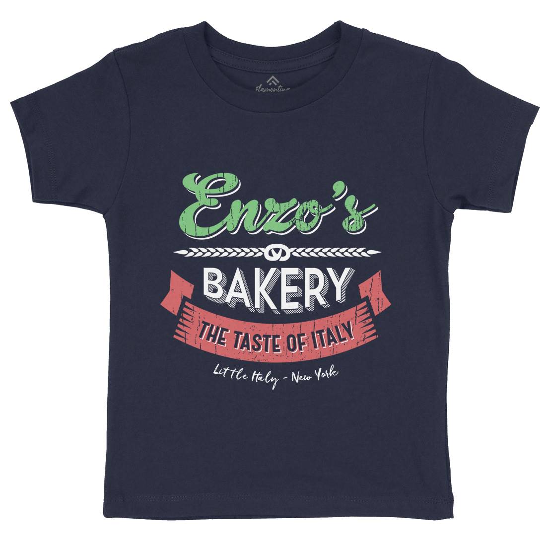 Enzos Bakery Kids Crew Neck T-Shirt Food D318