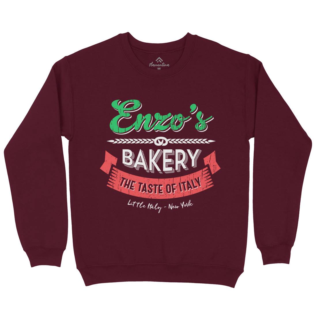Enzos Bakery Mens Crew Neck Sweatshirt Food D318