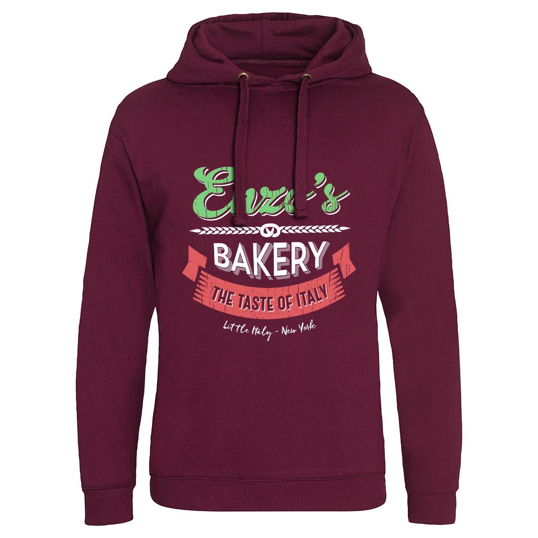 Enzos Bakery Mens Hoodie Without Pocket Food D318