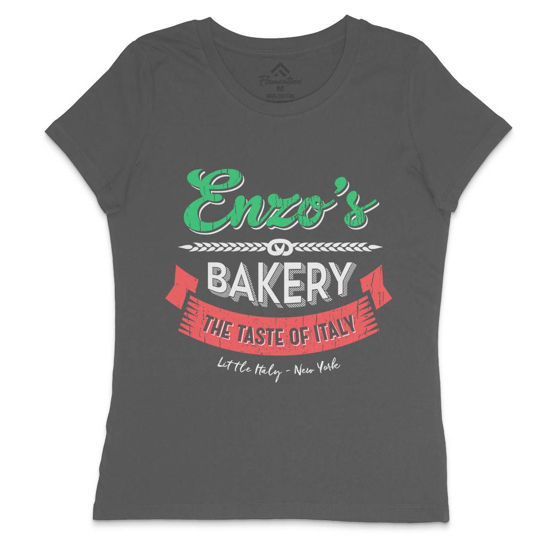 Enzos Bakery Womens Crew Neck T-Shirt Food D318