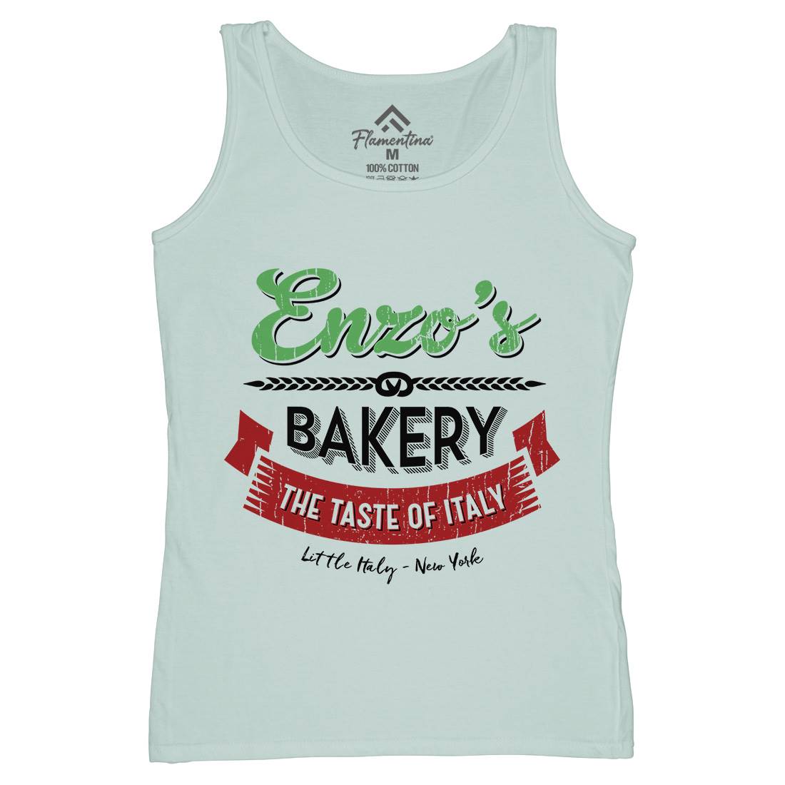 Enzos Bakery Womens Organic Tank Top Vest Food D318