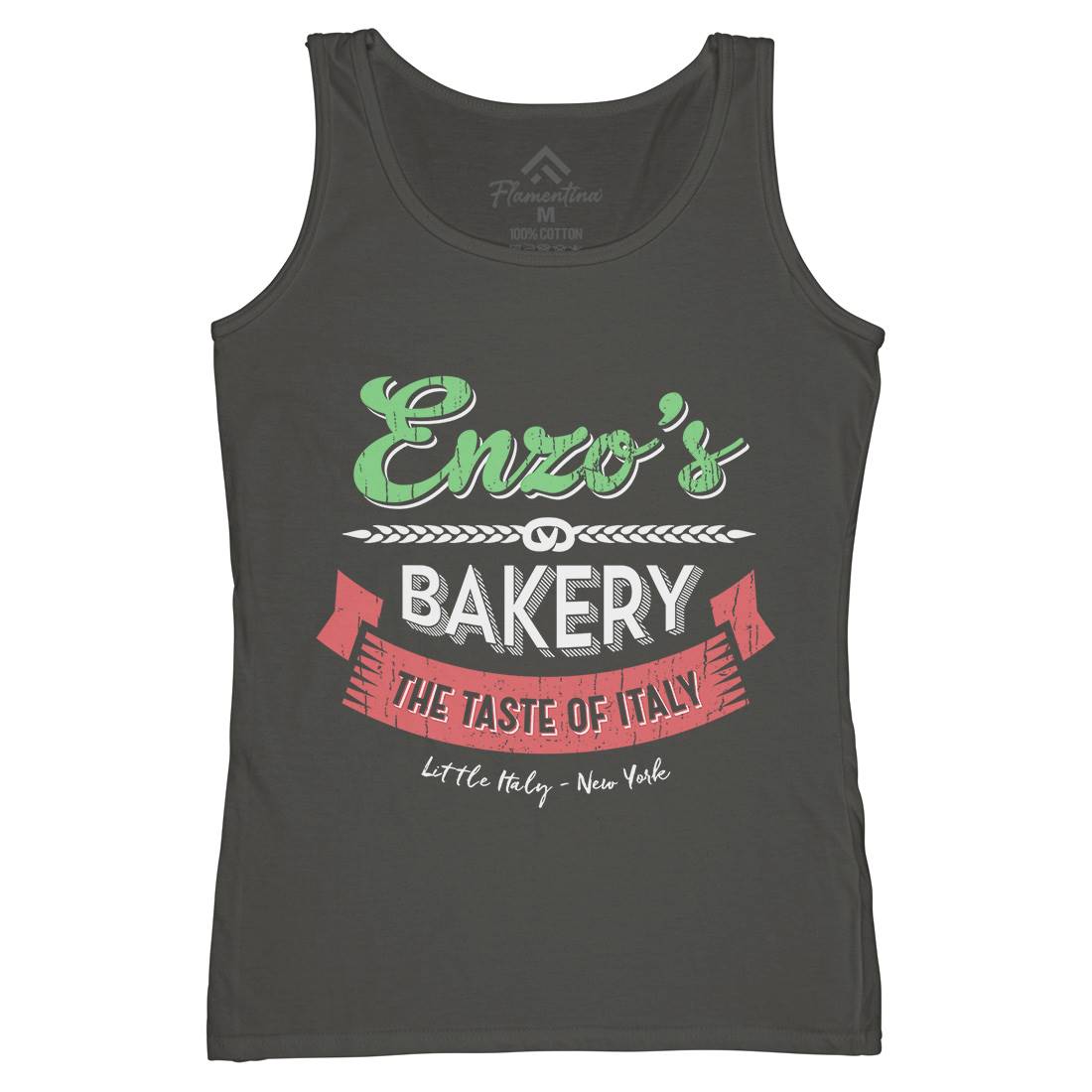 Enzos Bakery Womens Organic Tank Top Vest Food D318