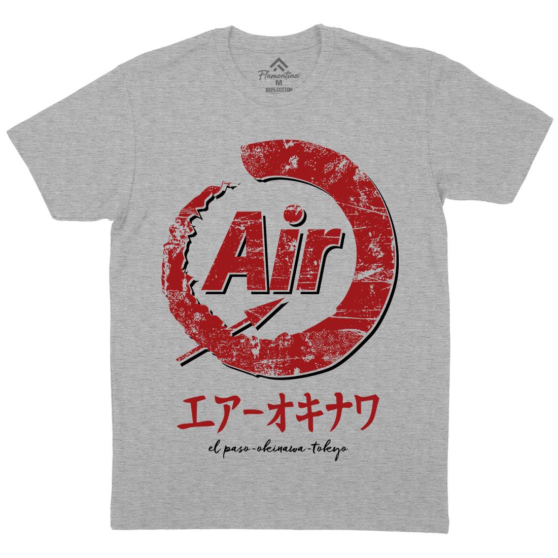 Air-O Mens Crew Neck T-Shirt Retro D320