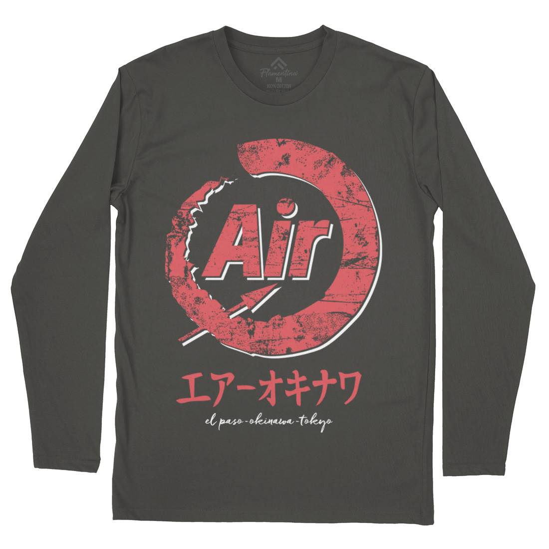 Air-O Mens Long Sleeve T-Shirt Retro D320