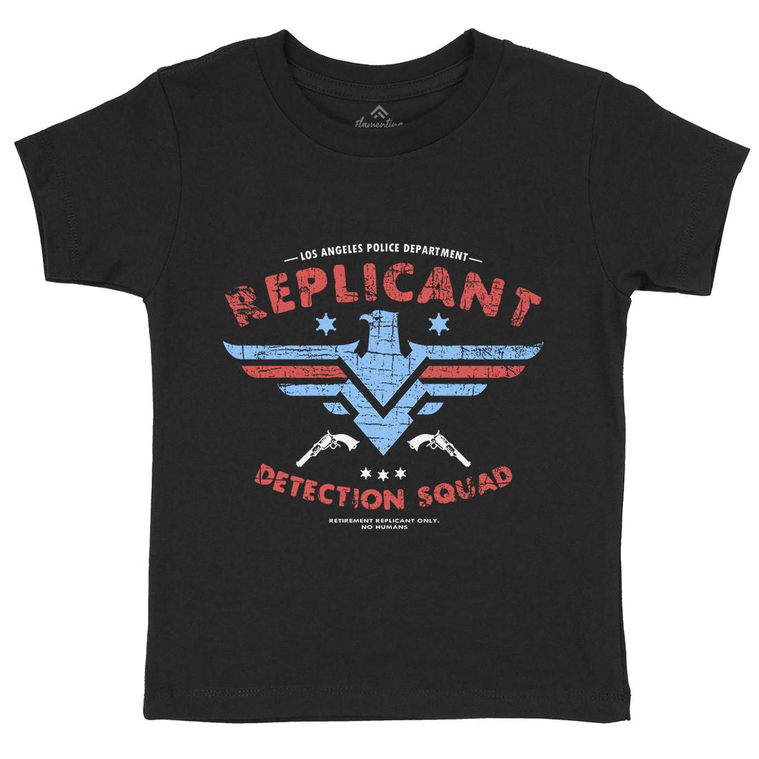 Replicant Detection Kids Crew Neck T-Shirt Space D321