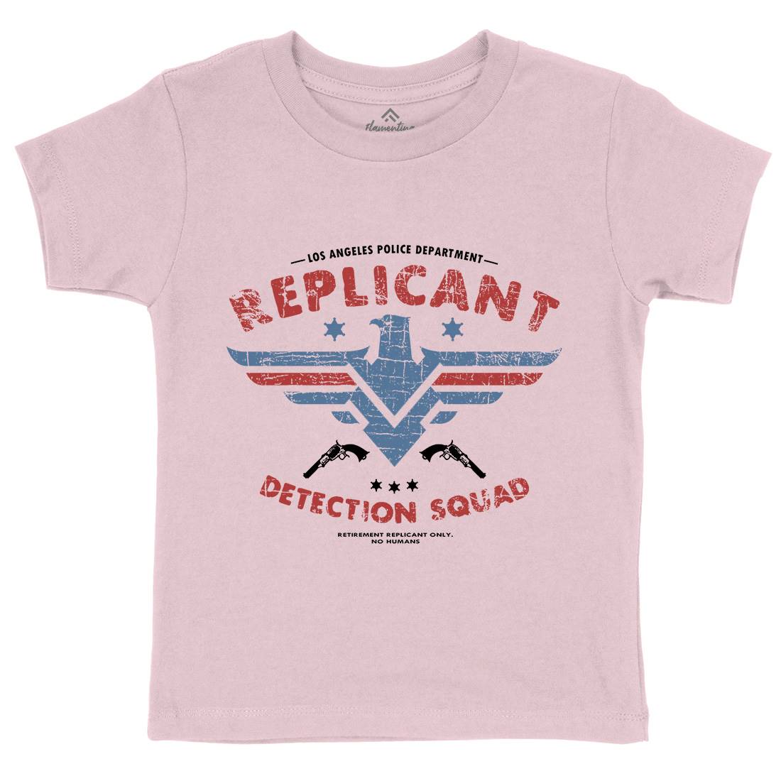 Replicant Detection Kids Organic Crew Neck T-Shirt Space D321