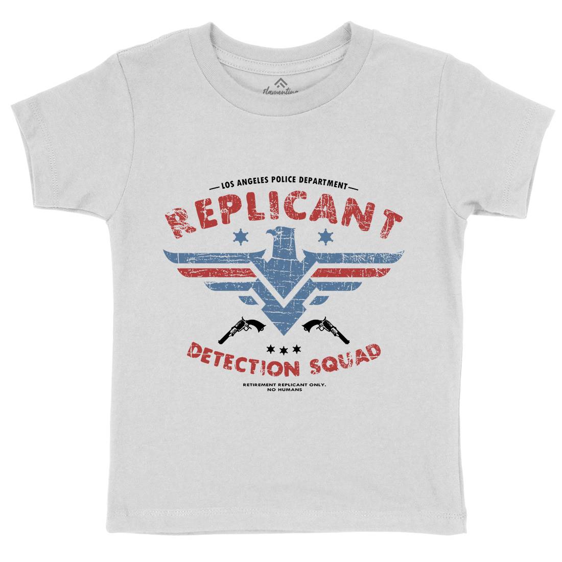 Replicant Detection Kids Crew Neck T-Shirt Space D321