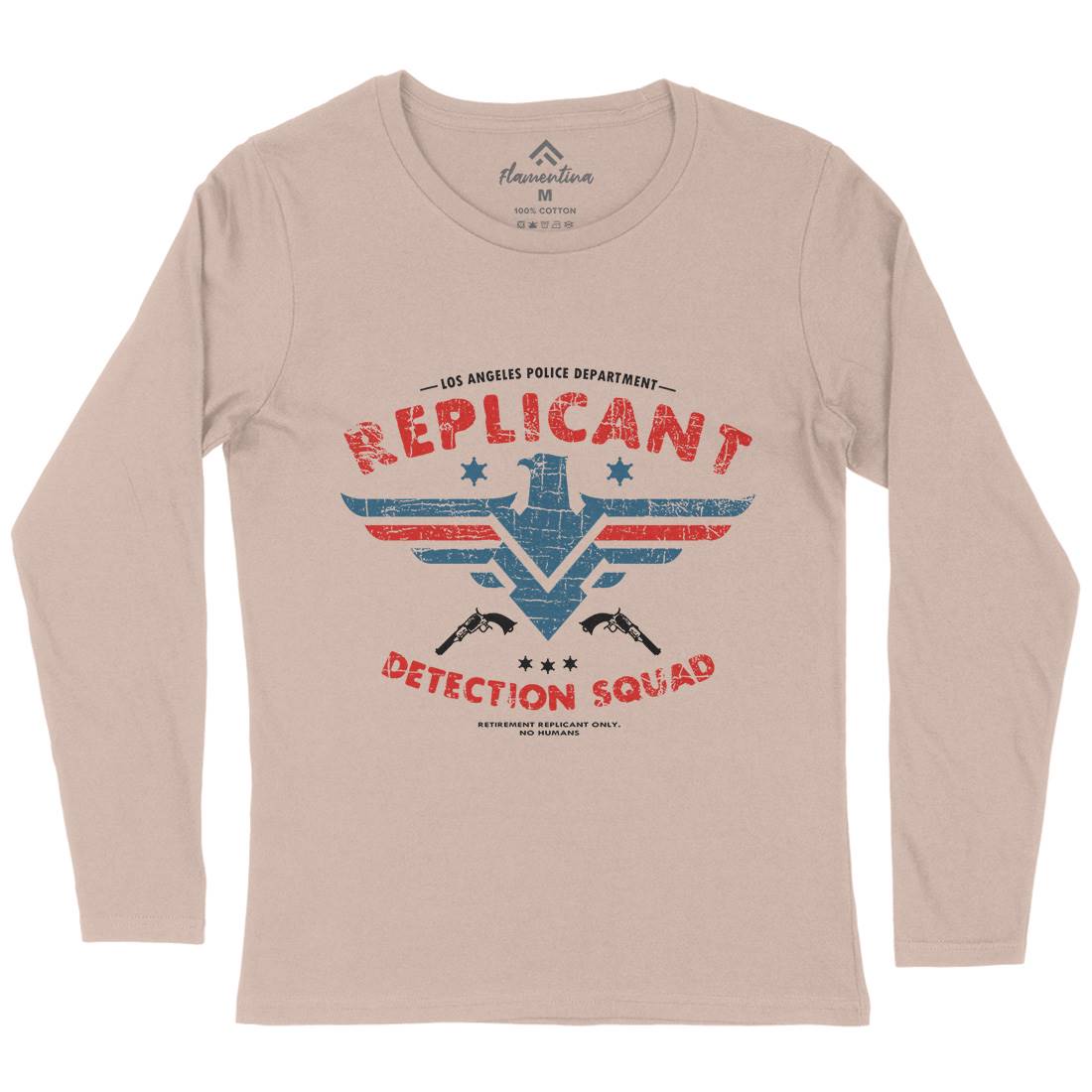 Replicant Detection Womens Long Sleeve T-Shirt Space D321