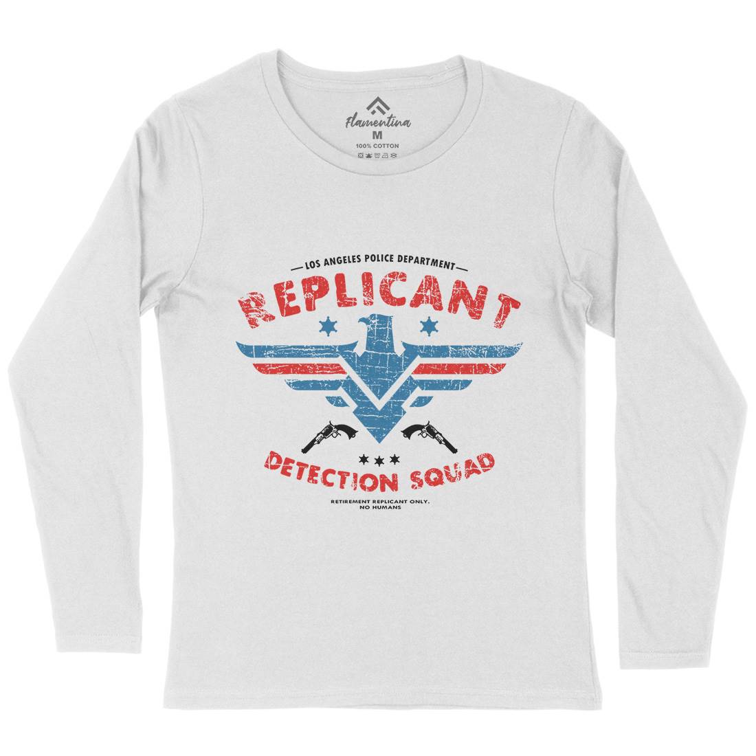 Replicant Detection Womens Long Sleeve T-Shirt Space D321