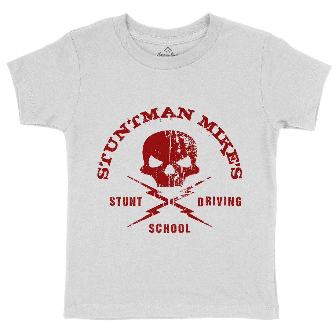 Stuntman Mike Kids Organic Crew Neck T-Shirt Cars D322