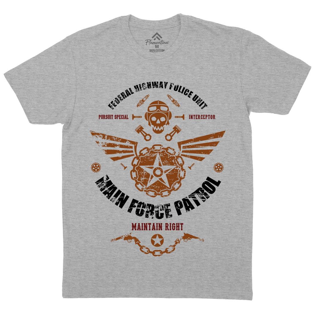 Mfp Mens Organic Crew Neck T-Shirt Cars D323