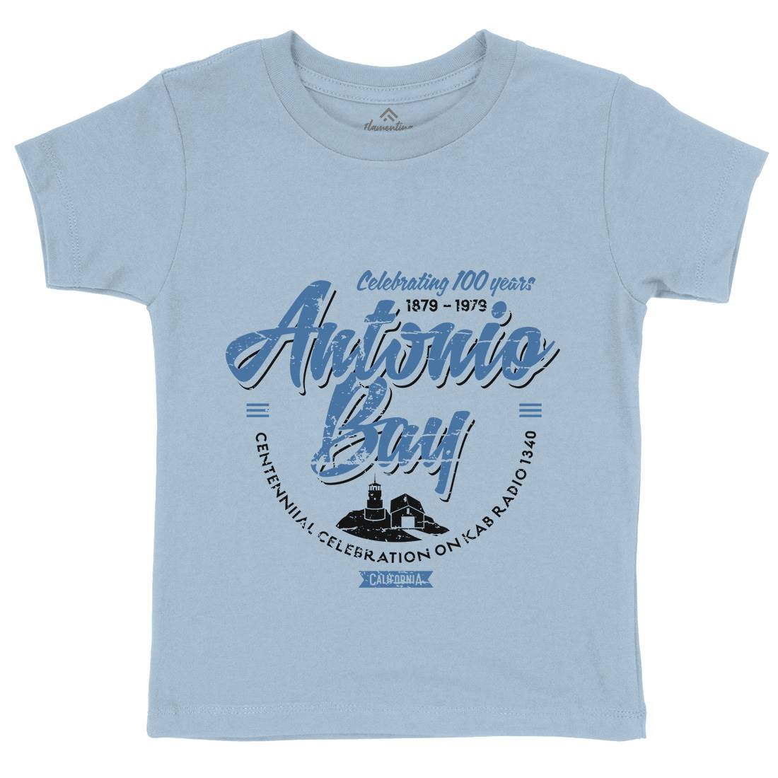 Antonio Bay Kids Organic Crew Neck T-Shirt Horror D324