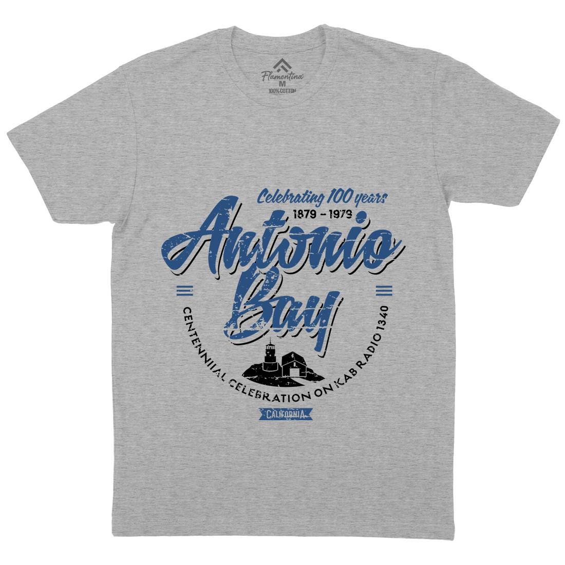 Antonio Bay Mens Organic Crew Neck T-Shirt Horror D324
