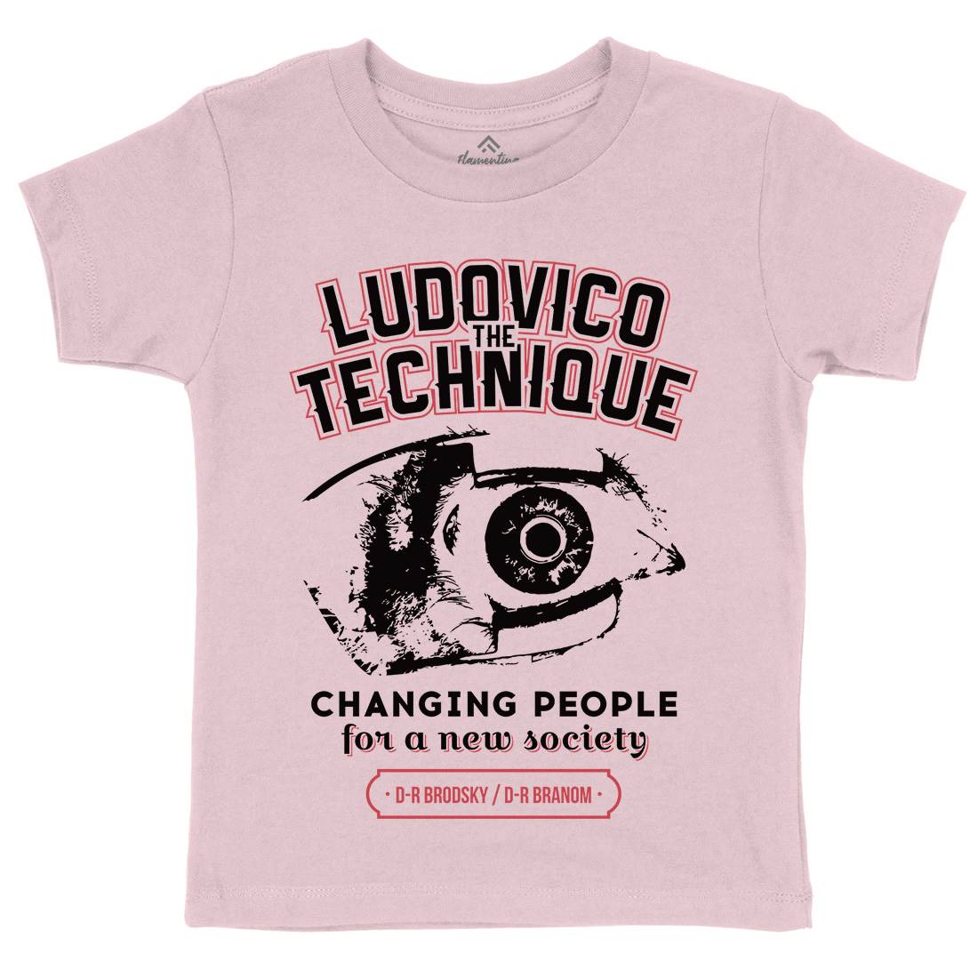 Ludovico Technique Kids Organic Crew Neck T-Shirt Horror D326