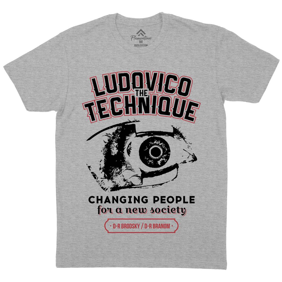 Ludovico Technique Mens Crew Neck T-Shirt Horror D326